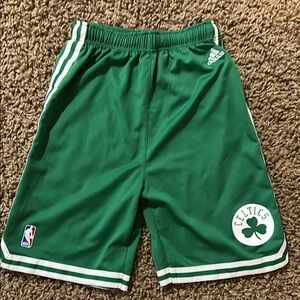 Adidas Green Athletic Shorts with Classic Design